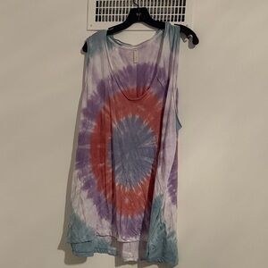 FP Movement by Free People Multicolor Tie-Dye Tank Top